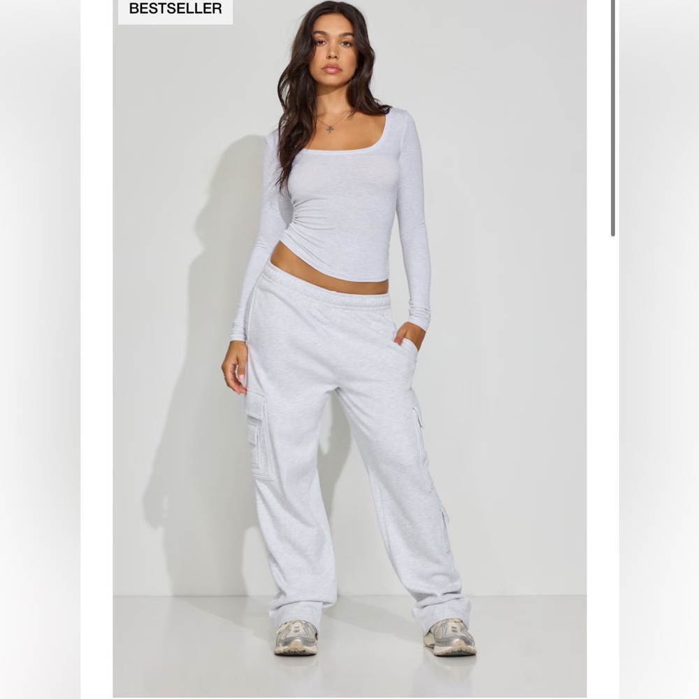 NWTS Garage UltraFleece Cargo Sweatpants Color Spring Grey Mix